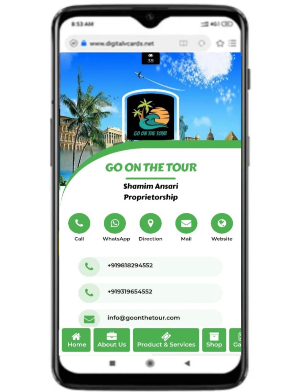 Digital Business Card Template 7